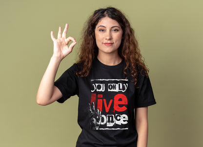 Women's "You Only Lived Once" Classic Crew T-Shirt