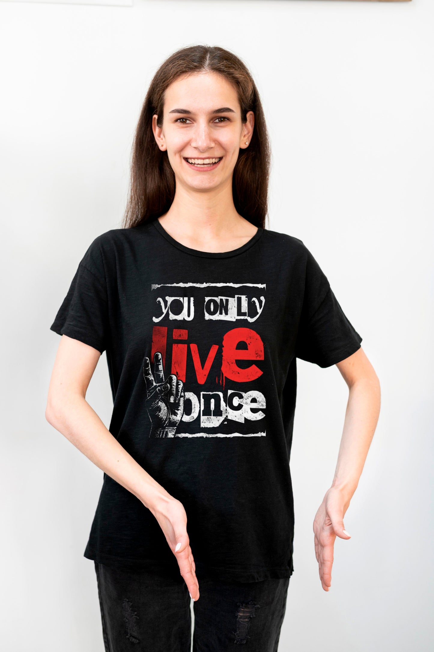 Women's "You Only Lived Once" Classic Crew T-Shirt